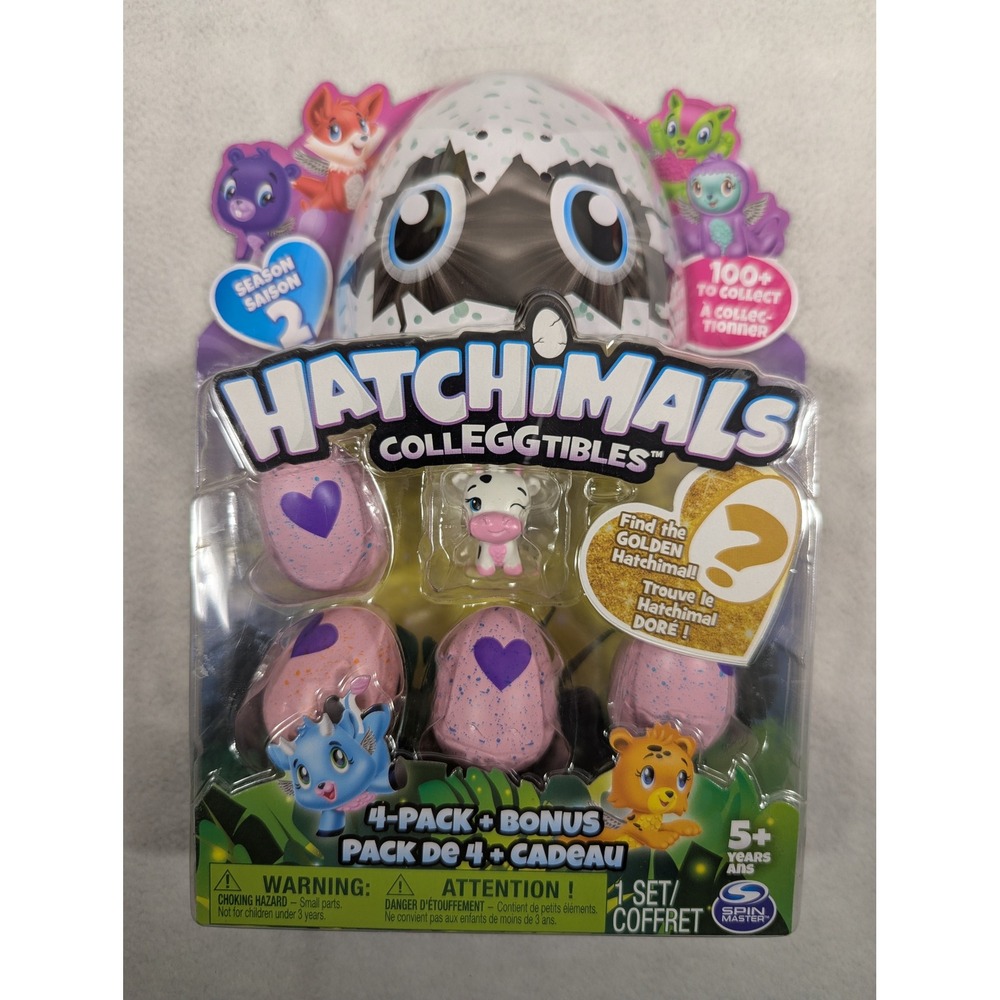 Hatchimals Colleggtibles Season 2 4-Pack + Bonus Spin Master 6041337 New